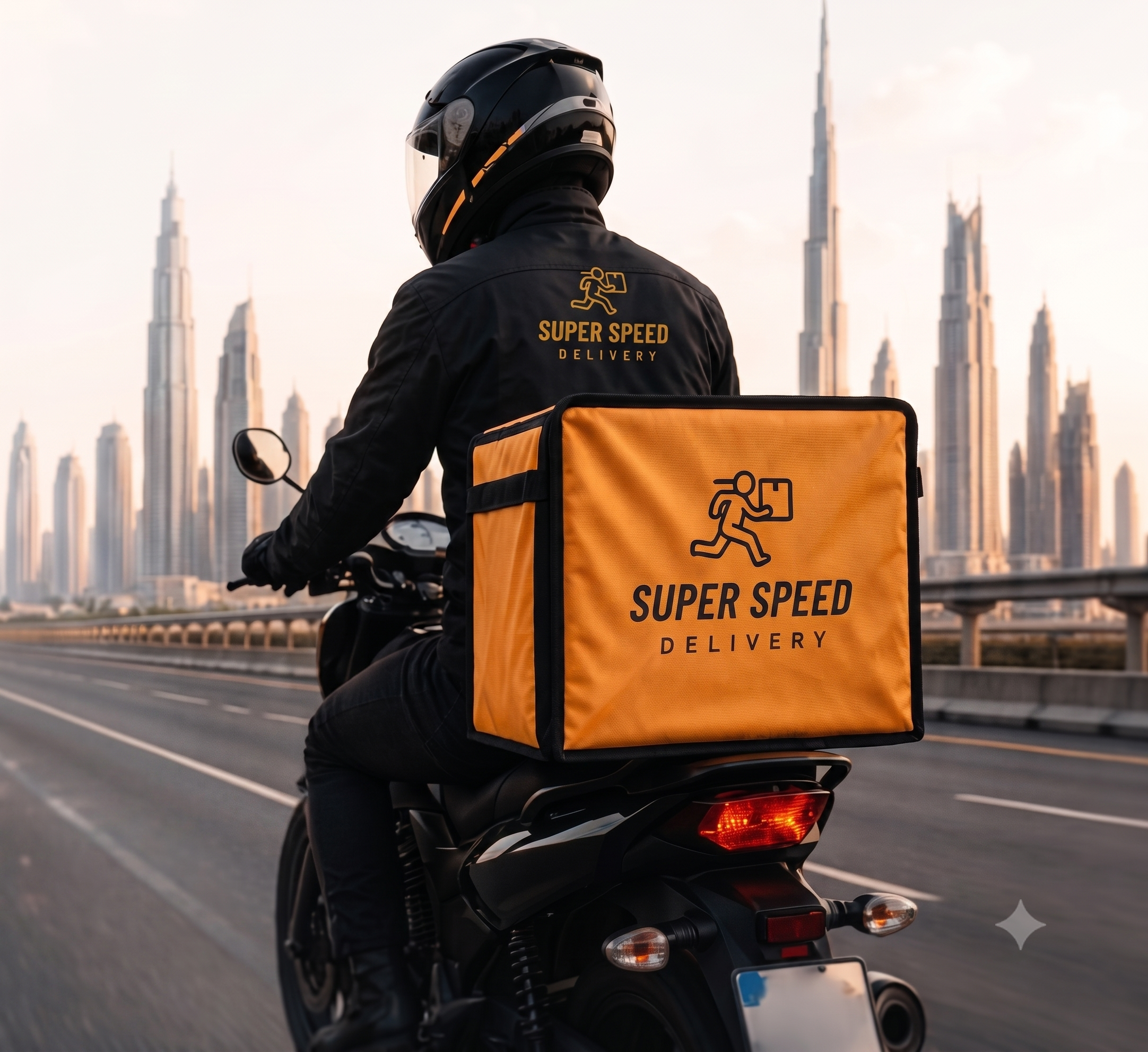 Super Speed Delivery rider in Dubai